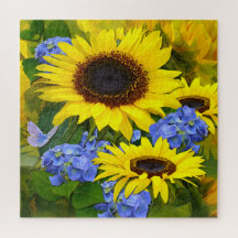 Sunflowers e Hydrangeas