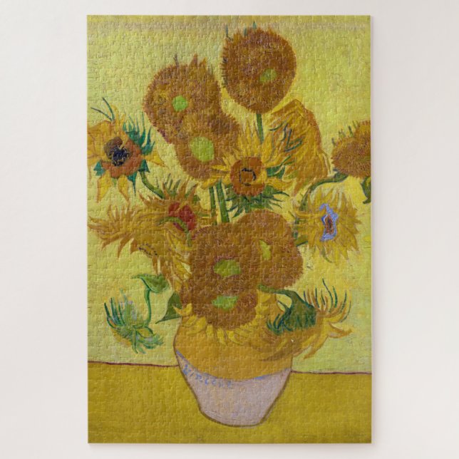 Puzzle Sunflowers, Vincent van Gogh (Vertical)