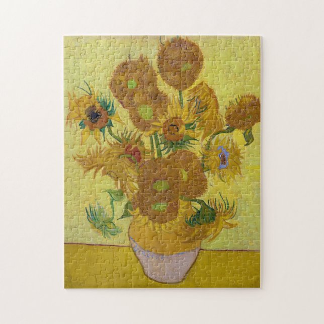 Puzzle Sunflowers, Vincent van Gogh, 1889 (Vertical)