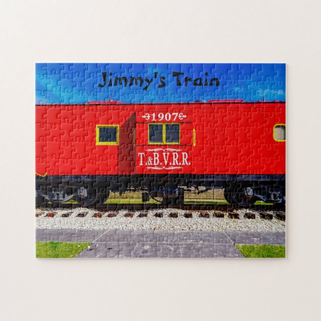 Puzzle Sunny Day Red Caboose Juego de Cerebro Regalo (Horizontal)