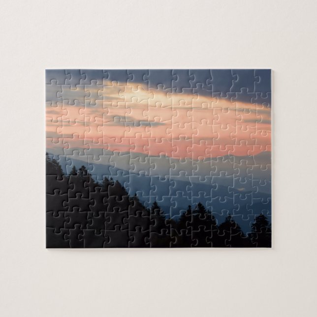 Puzzle Sunrise at Newfound Gap - Smoky Mountains - 8x10 (Horizontal)