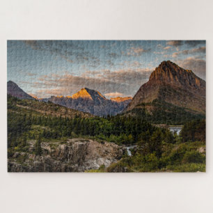 Puzzle Sunrise at SwiftCurrent Lake