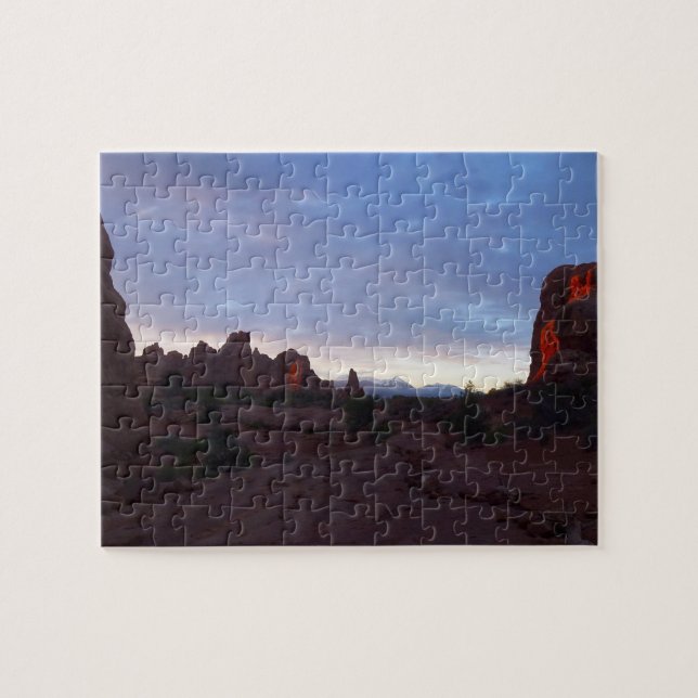 Puzzle Sunrise at the Windows Trail in Arches (Horizontal)