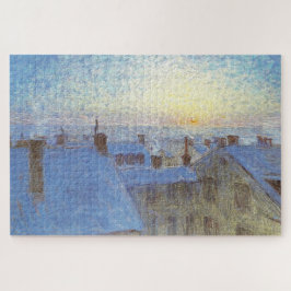 Puzzle Sunrise over the Rooftops (por Eugène Jansson)