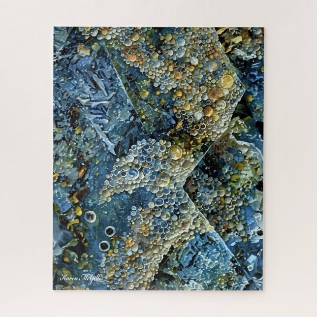 Puzzle Sunrise Revelation Abstract Art (Vertical)