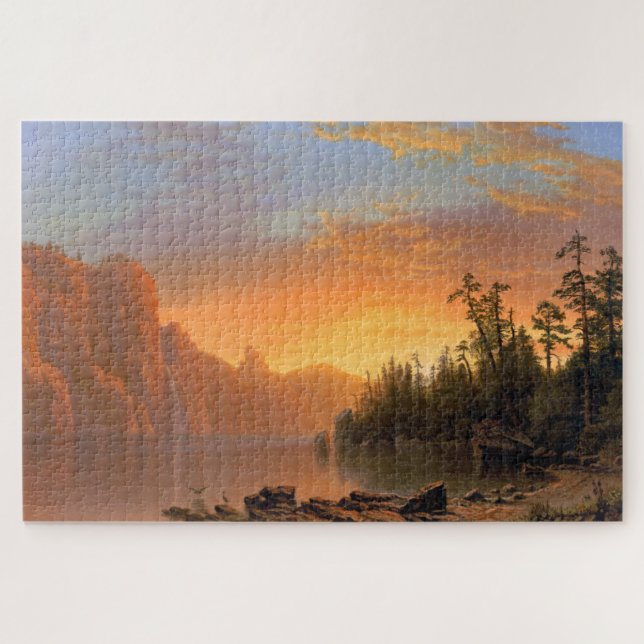 Puzzle Sunset, California, Albert Bierstadt (Horizontal)