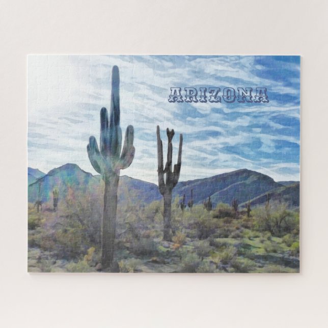 Puzzle Sunset de las Montañas Blancas de Arizona (Horizontal)