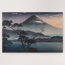 Puzzle Sunset en el lago Saiko por Tsuchiya Koitsu