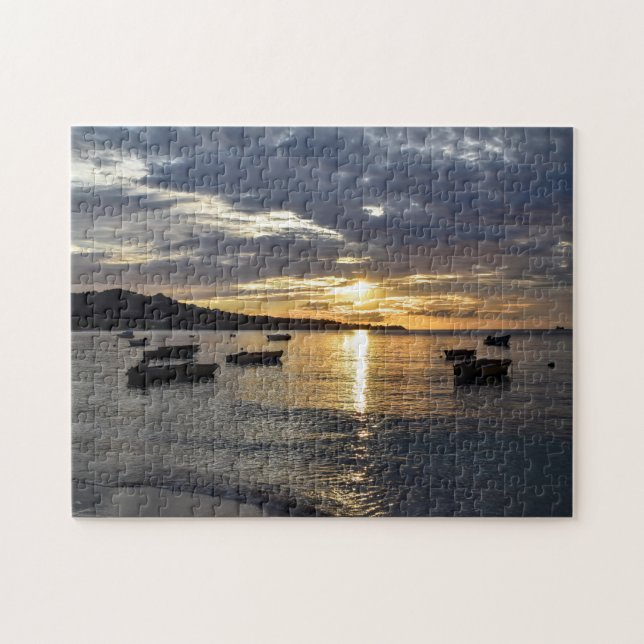 Puzzle Sunset Grenada Caribbean. (Horizontal)