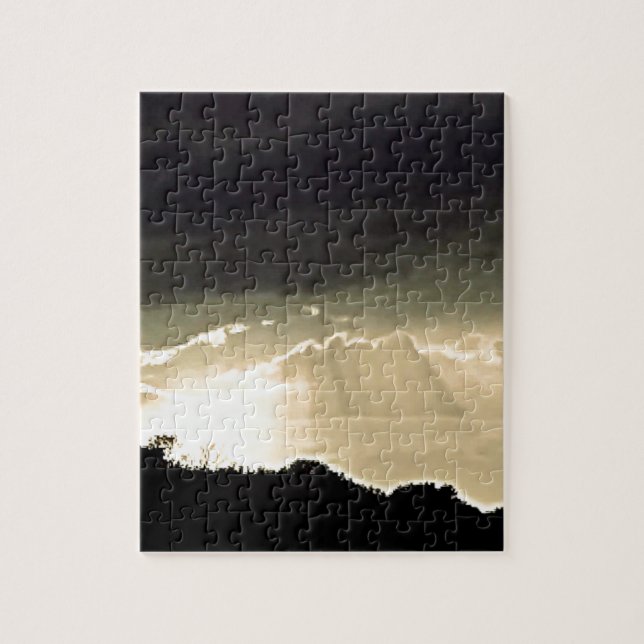 Puzzle Sunset negro y blanco (Vertical)