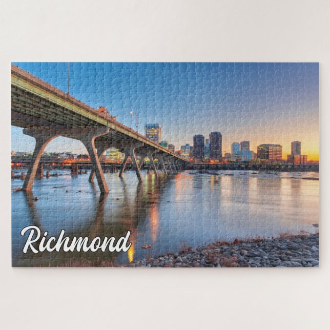 Puzzle Sunset Over Richmond, Virginia, Estados Unidos (Horizontal)