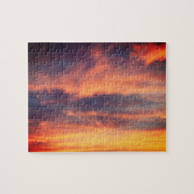 Puzzle Sunset Picture Scenic Custom Photo Christmas Gift  (Horizontal)
