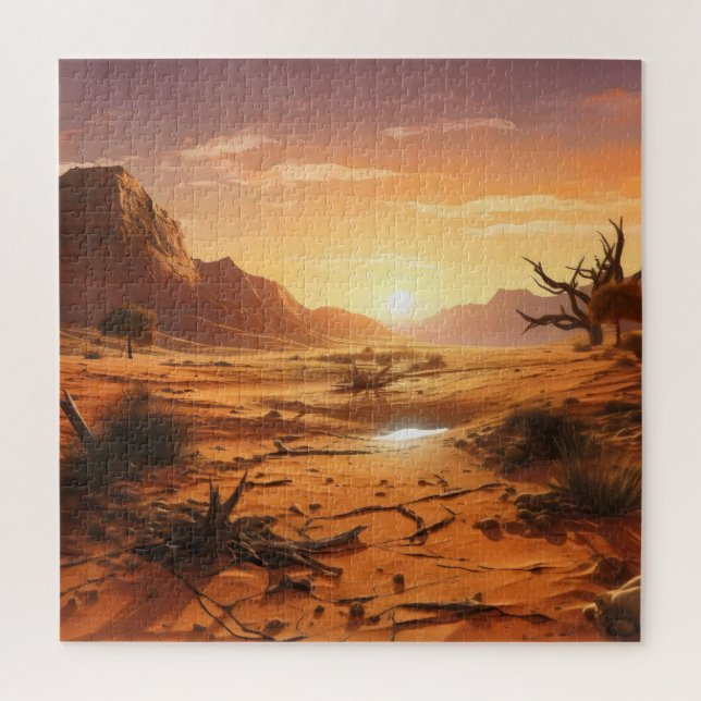 Puzzle Sunset sobre el desierto (Vertical)