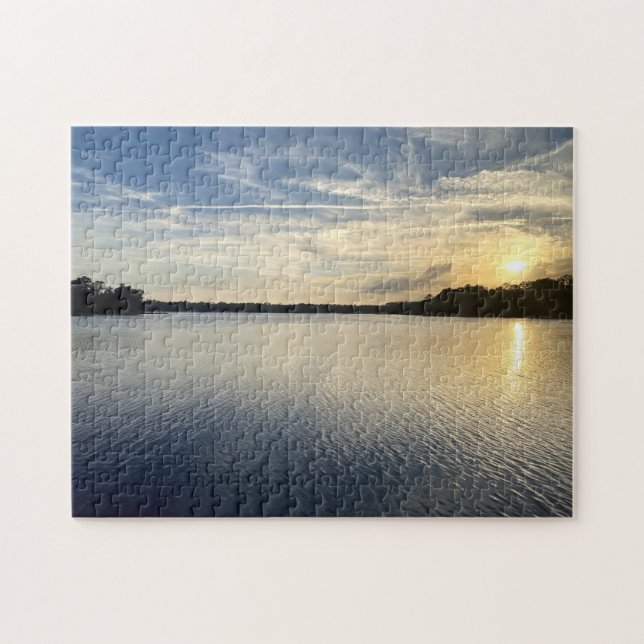 Puzzle Sunset sobre el lago Wildcat (Horizontal)