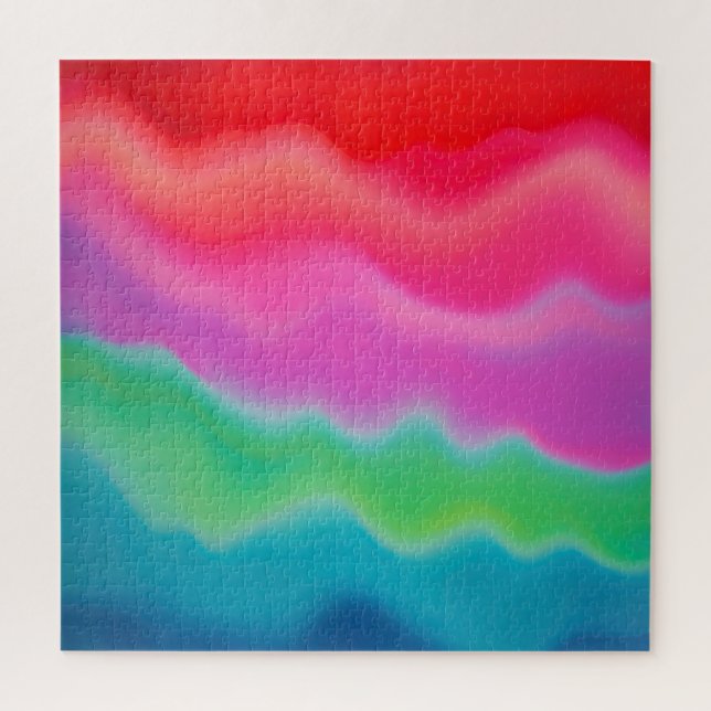 Puzzle "Sunset Sorbet" arte abstracto colorido (Vertical)