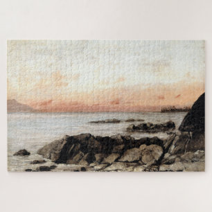 Puzzle Sunset, Vevey, Suiza - Gustave Courbet