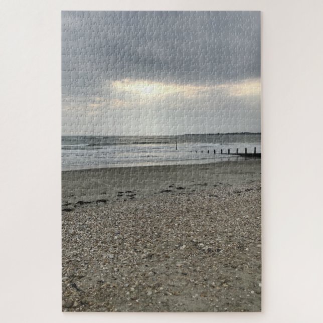Puzzle Sunset West Wittering Beach Chichester Sussex Rein (Vertical)