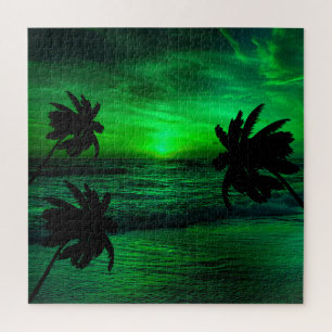 PUZZLE SUNSETS VERDES OCEAN ESCENIC