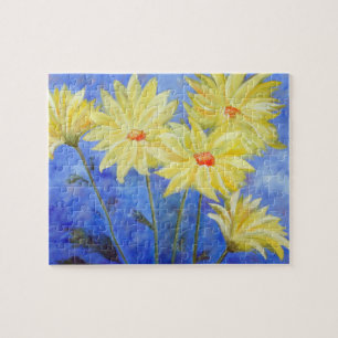 Puzzle Sunshine de la naturaleza - margaritas amarillas