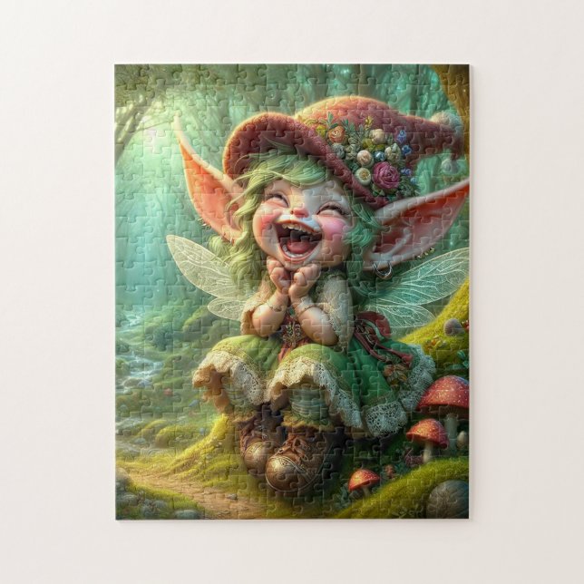 Puzzle Super Cute Happy Pixie (Vertical)