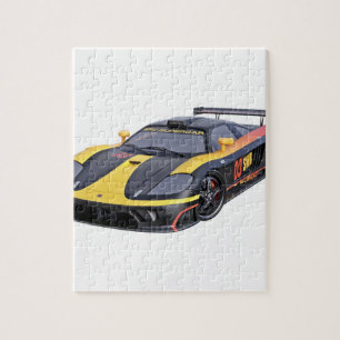 Puzzle Supercar en negro y amarillo