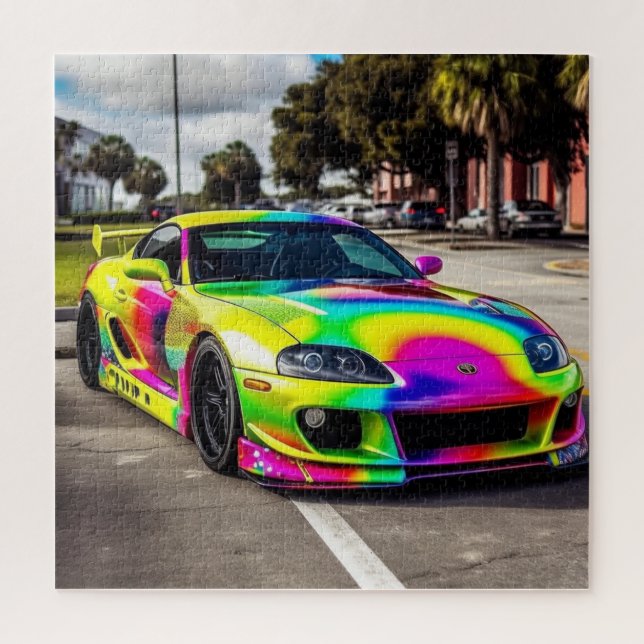 Puzzle Supercoches personalizados:Colores y modificacione (Vertical)