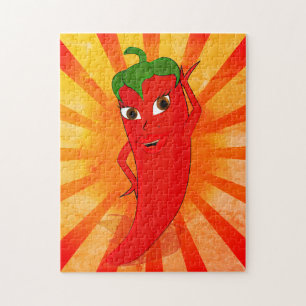 Puzzle Superestrella del pepino rojo vintage