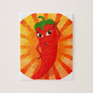Puzzle Superestrella del Pimiento Rojo Vintage