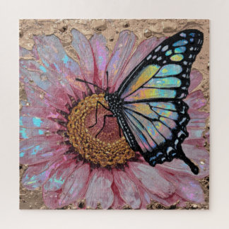 Puzzle Superficie floral elegante: belleza de flor textur