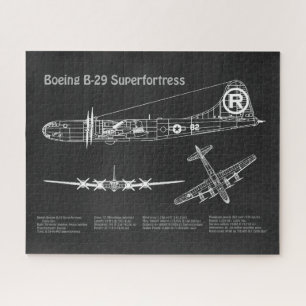 Puzzle Superfortaleza B-29 - Planes de diseño aéreo PD
