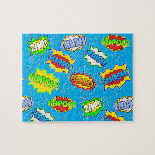 Puzzle Superhéroes superpoderosos niños coloridos
