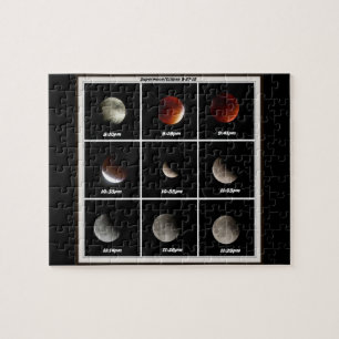 Puzzle Superluna y eclipse