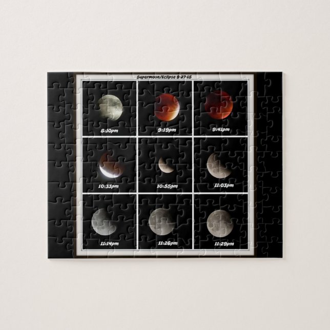 Puzzle Superluna y eclipse (Horizontal)