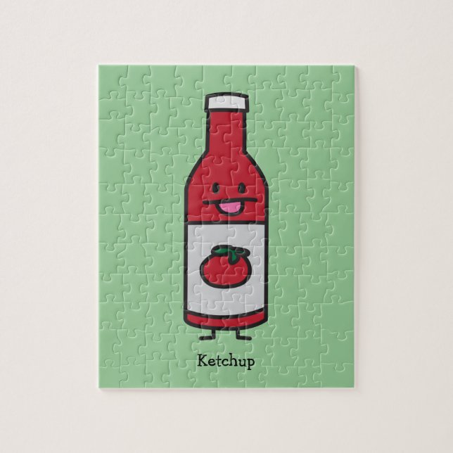 Puzzle Suposición del condimento de la tabla de la salsa (Vertical)