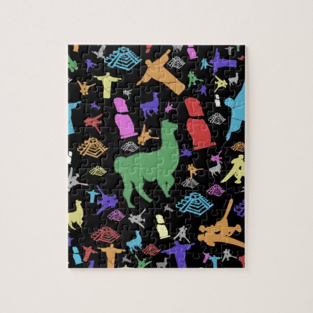 Puzzle Suramérica colorida (Vertical)