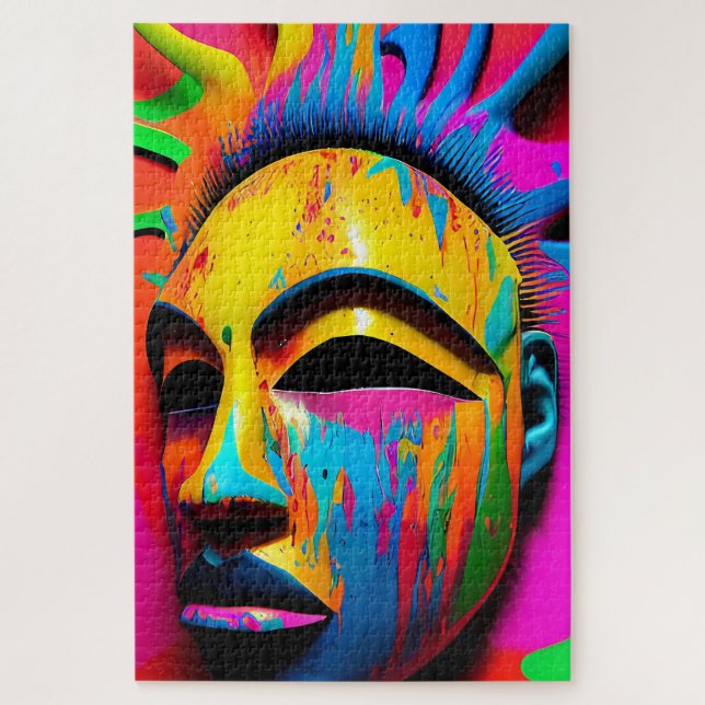 Puzzle Surface Face Ken Gage Surrealist (Vertical)