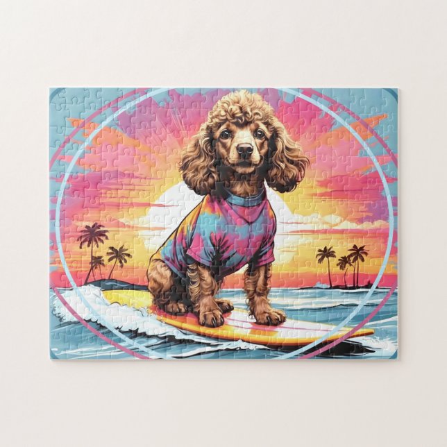 Puzzle Surfing de Poodle (Horizontal)
