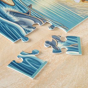 Puzzle Surfing de tortuga Flexible Photo Kizzle rompecabe
