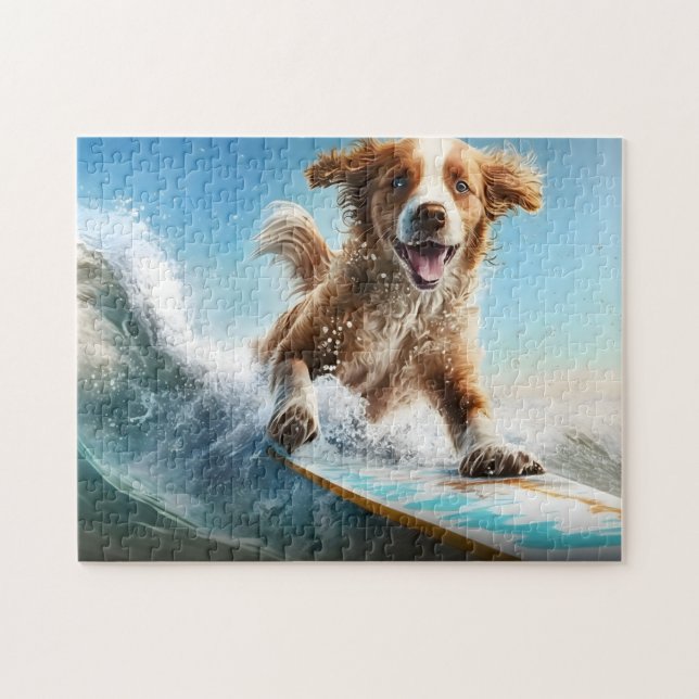 Puzzle Surfing Dog (Horizontal)