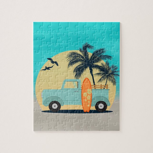 Puzzle Surfing Retro Jigsaw (Vertical)