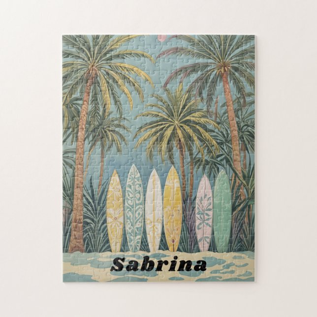 Puzzle Surf's Up, Pastel Style personalizado (Vertical)