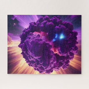 Puzzle Surgen nubes de supernova violeta cósmica en el es