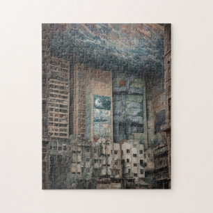 Puzzle Surreal Cityscape Artística