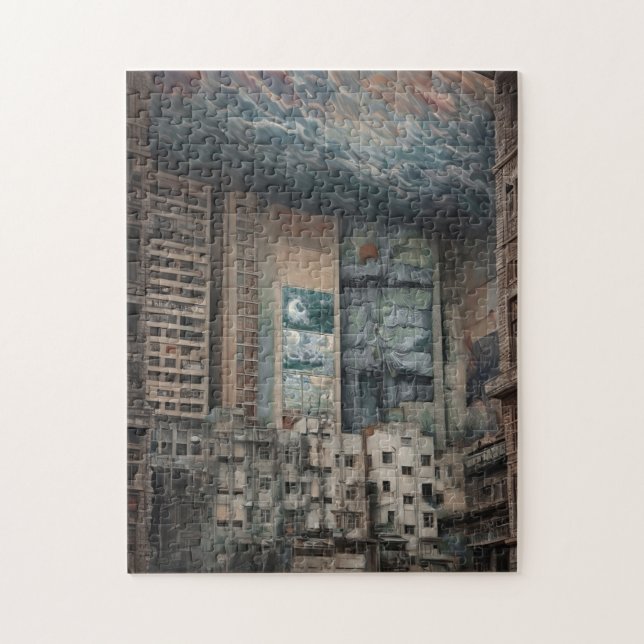 Puzzle Surreal Cityscape Artística (Vertical)