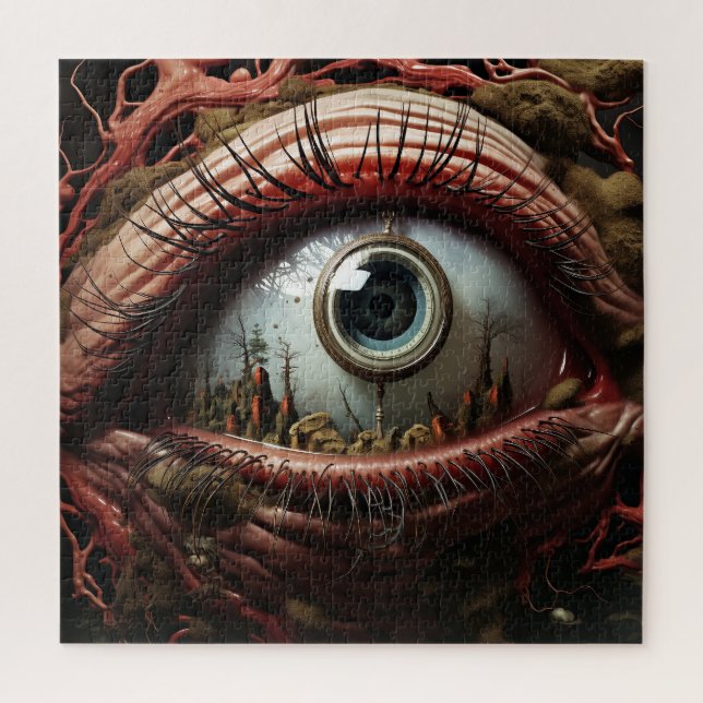 Puzzle Surreal Eyeball Fantasma Arte (Vertical)