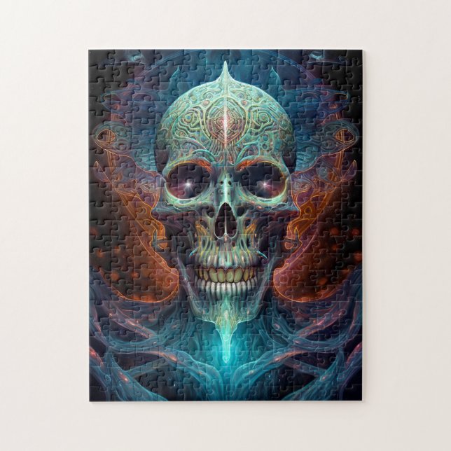 Puzzle Surreal Skull Arte de horror gótico (Vertical)