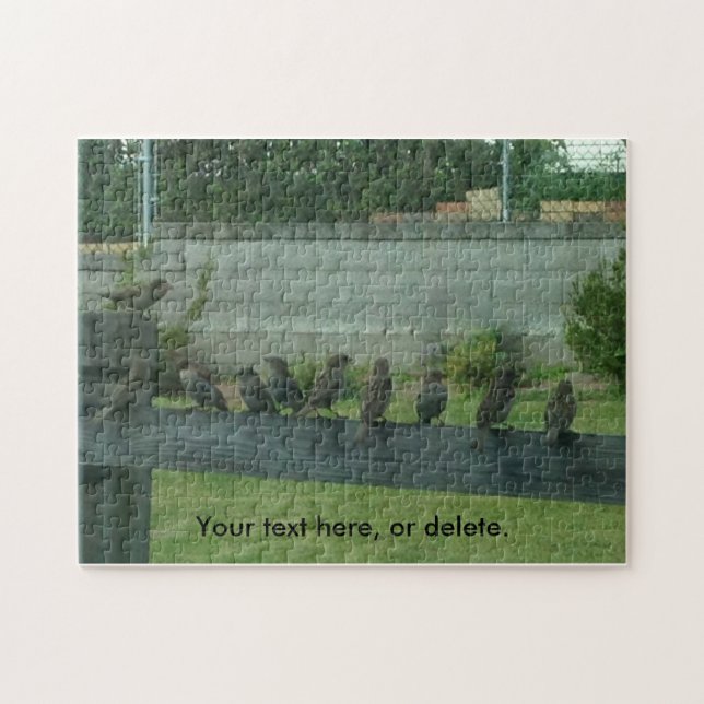 Puzzle Suspende a los pájaros en un tren sus palabras des (Horizontal)