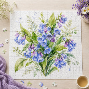 Puzzle Susurro de Flor Silvestre Campanillas de Virginia