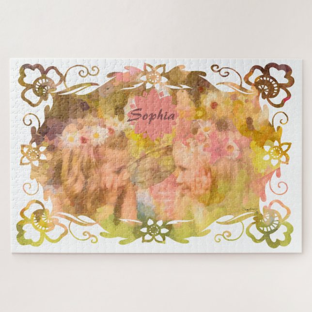 Puzzle Susurros de Magia: Dos Amigas Hadas en un Jardín (Horizontal)