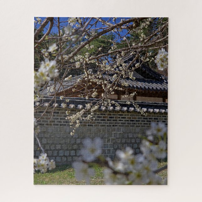 Puzzle Susurros de primavera sobre Hanok (Vertical)